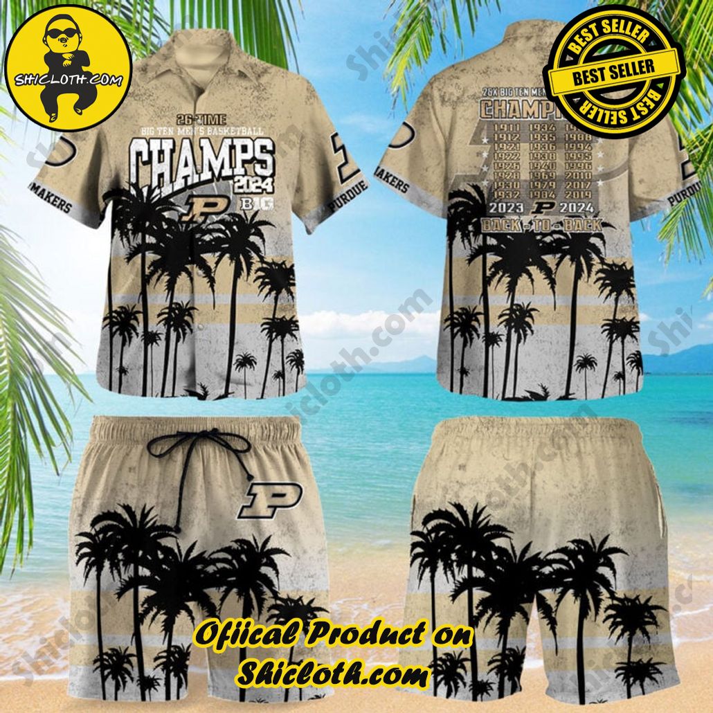 Purdue Boilermakers Hawaiian Shirt Custom