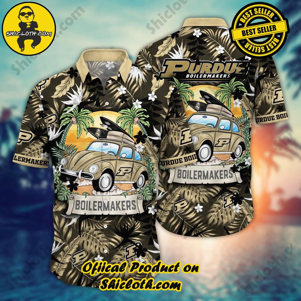Purdue Boilermakers NCAA Hawaiian Shirt Hammockstime Aloha Shirt