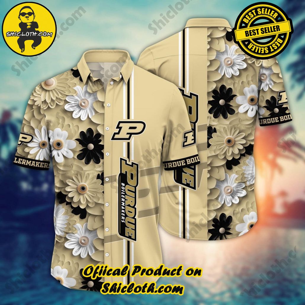 Purdue Boilermakers NCAA3 Hawaiian Shirt Trending Summer. Gift For Fan