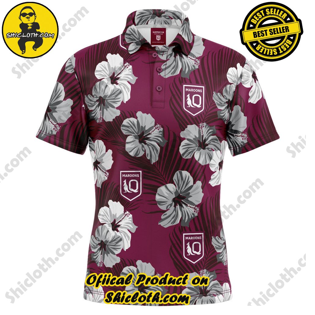 QLD Maroons Aloha Golf Polo