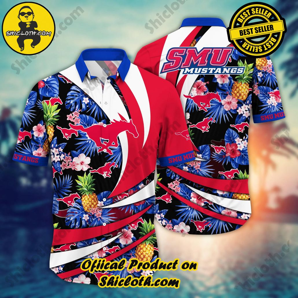 Smu Mustangs NCAA Hawaiian Shirt Heat Aloha Shirt