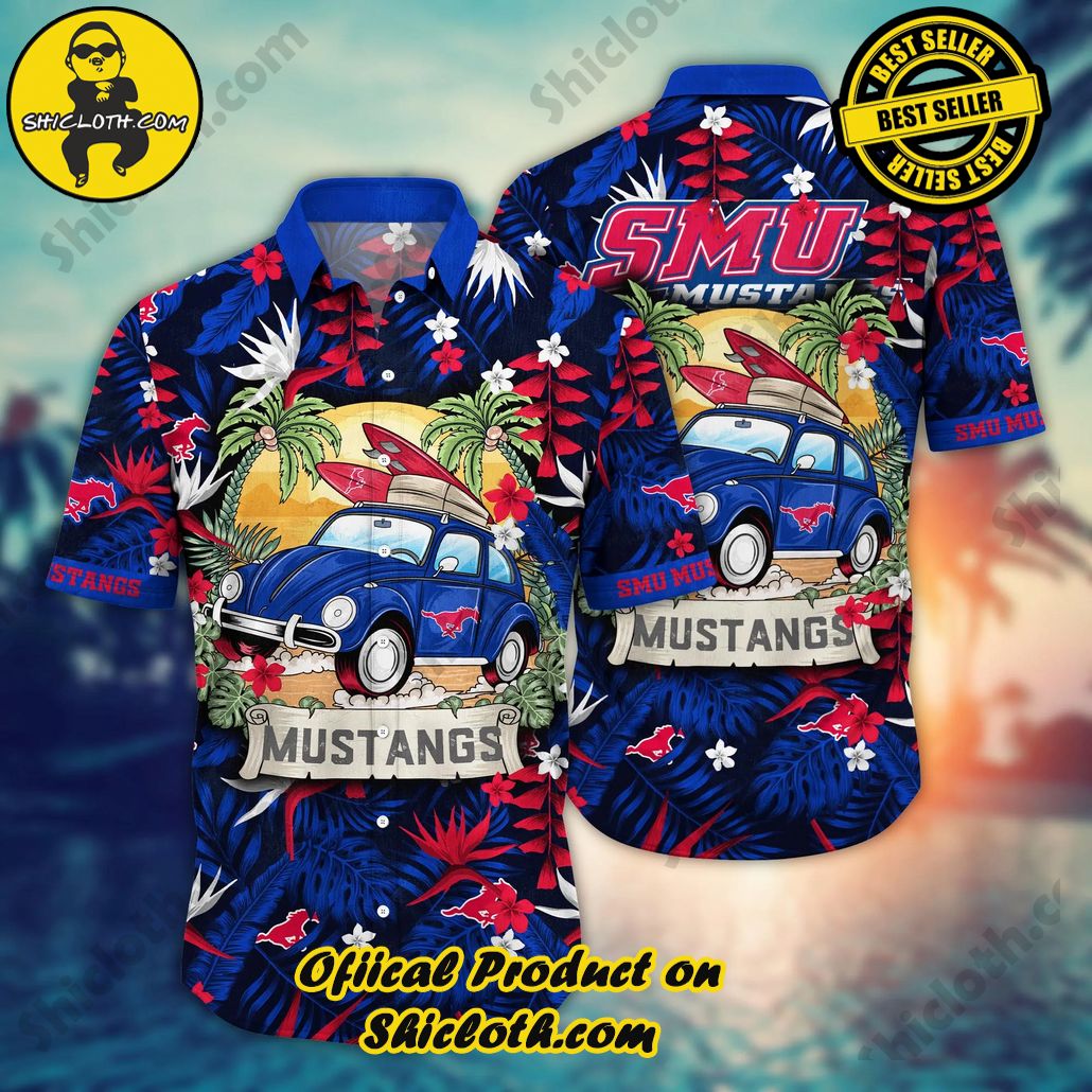 Smu Mustangs NCAA Hawaiian Shirt High Temperaturestime Aloha Shirt