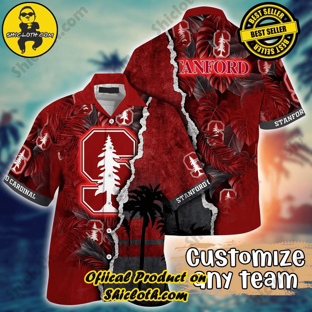 Stanford Cardinal NCAA Hawaiian Shirt Custom Tropical Aloha Shirt