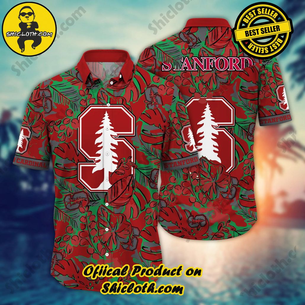 Stanford Cardinal NCAA Hawaiian Shirt Road Trips Aloha Shirt