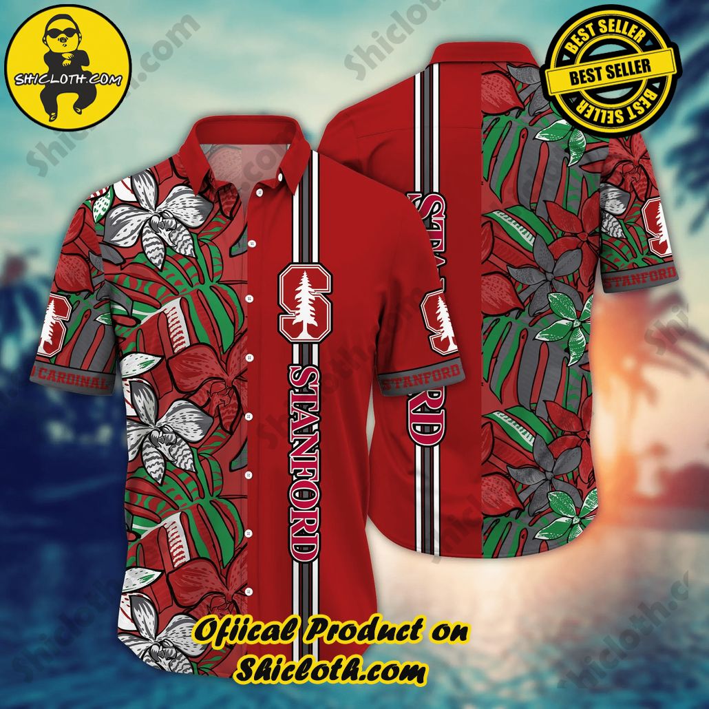 Stanford Cardinal NCAA Hawaiian Shirt Surfing Aloha Shirt