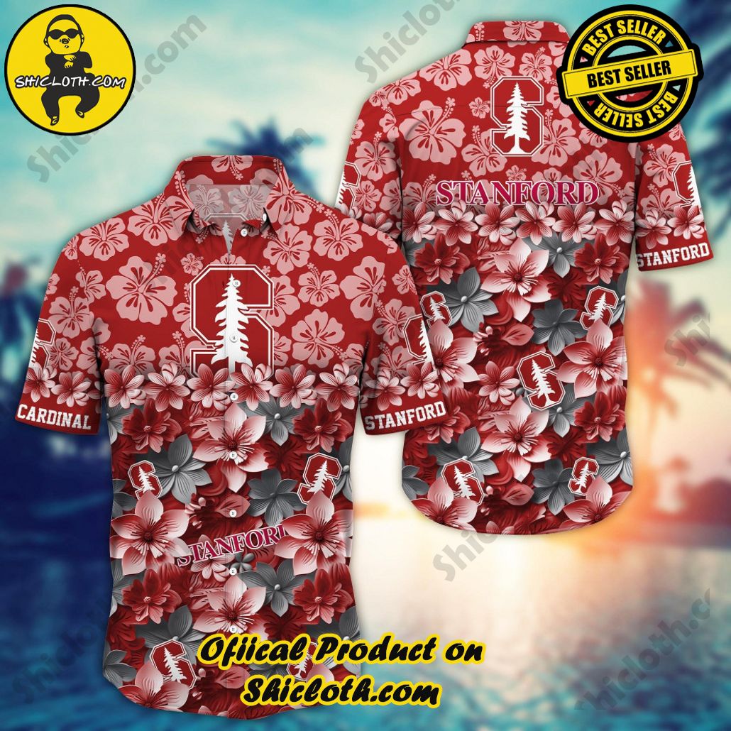 Stanford Cardinal NCAA1 Flower Hawaii Shirt And Tshirt For Fans, Summer Football Shirts
