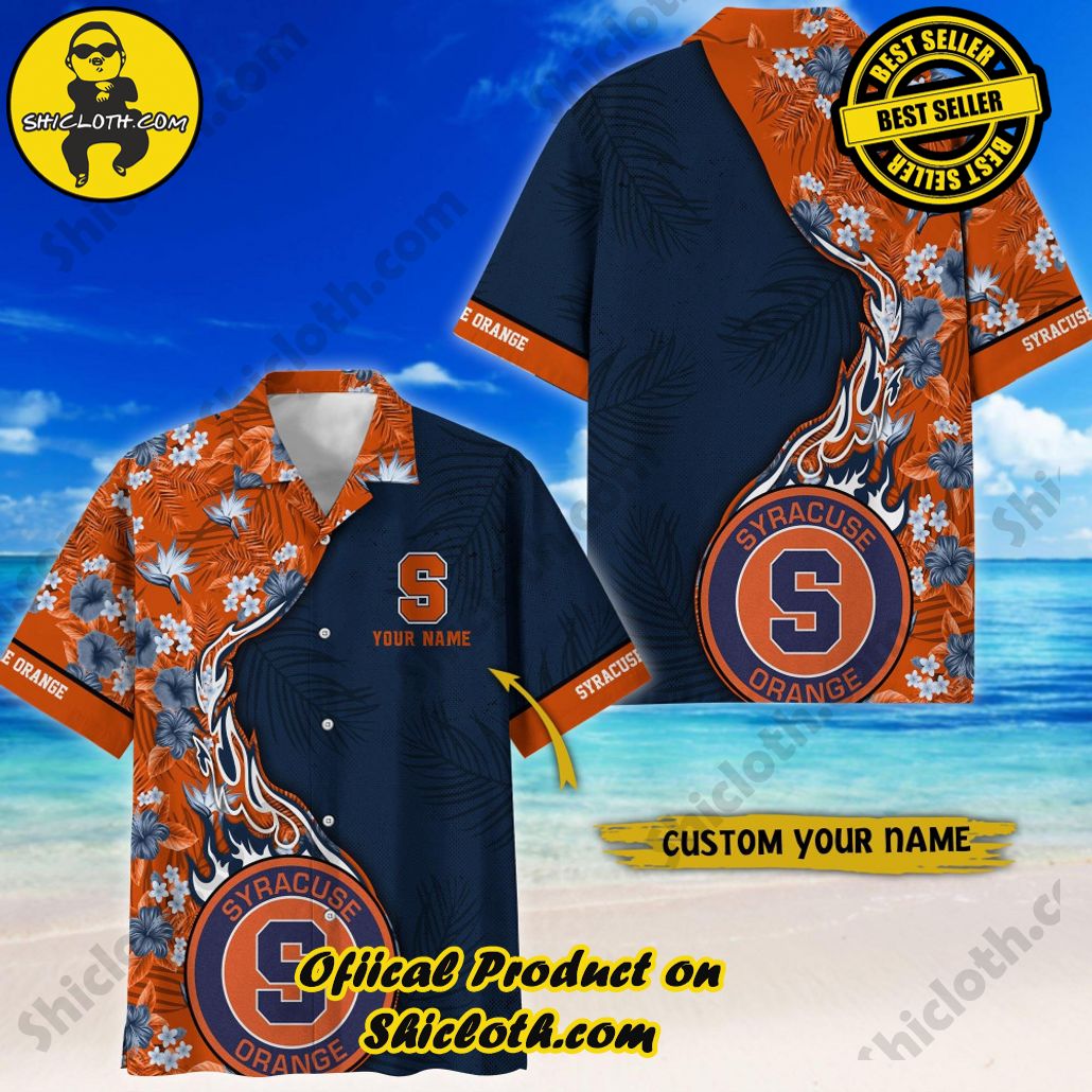Syracuse Orange | NCAA2 Flower Hawaii Shirt For Fans, Summer Football Shirts