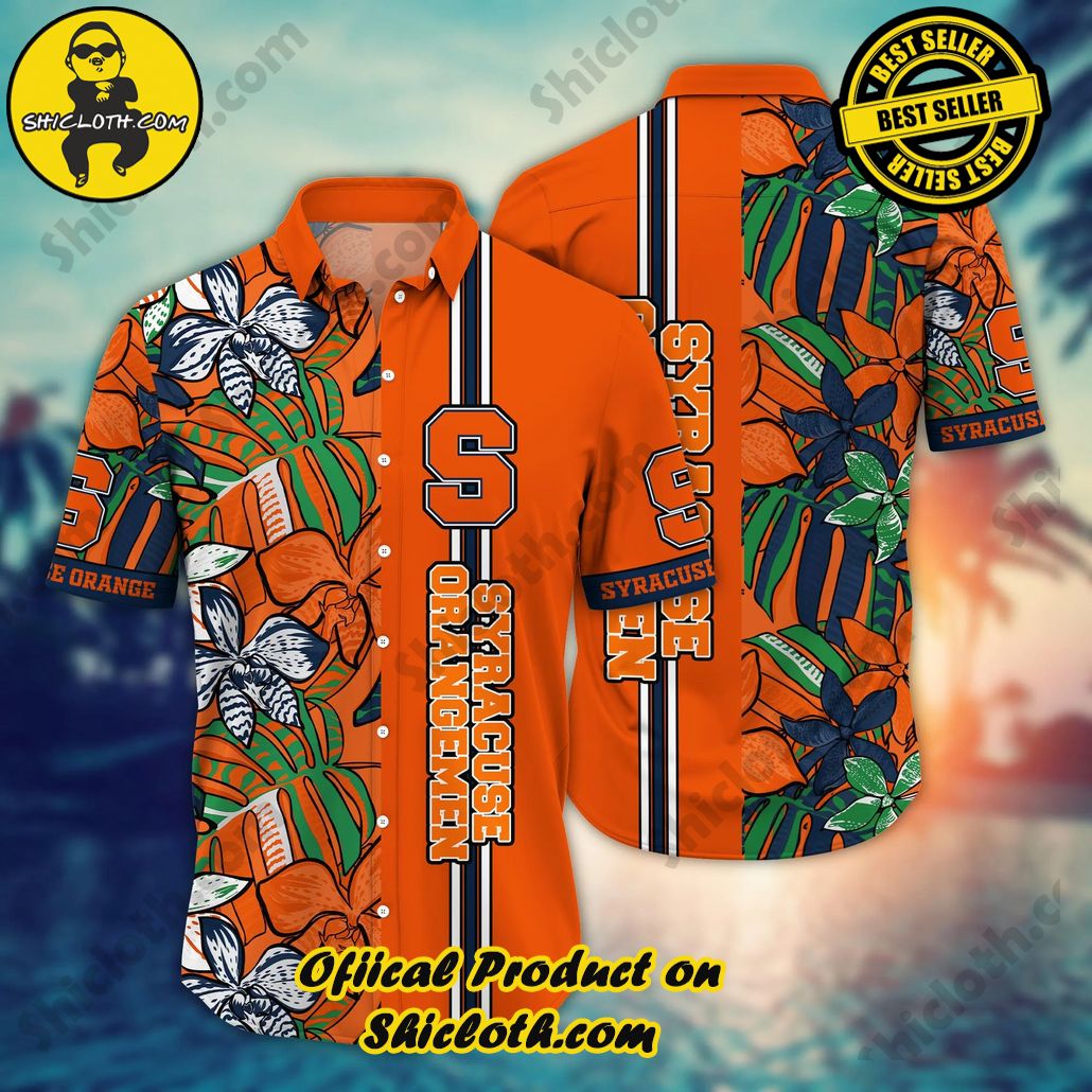 Syracuse Orange NCAA Hawaiian Shirt Sandcastles Aloha Shirt