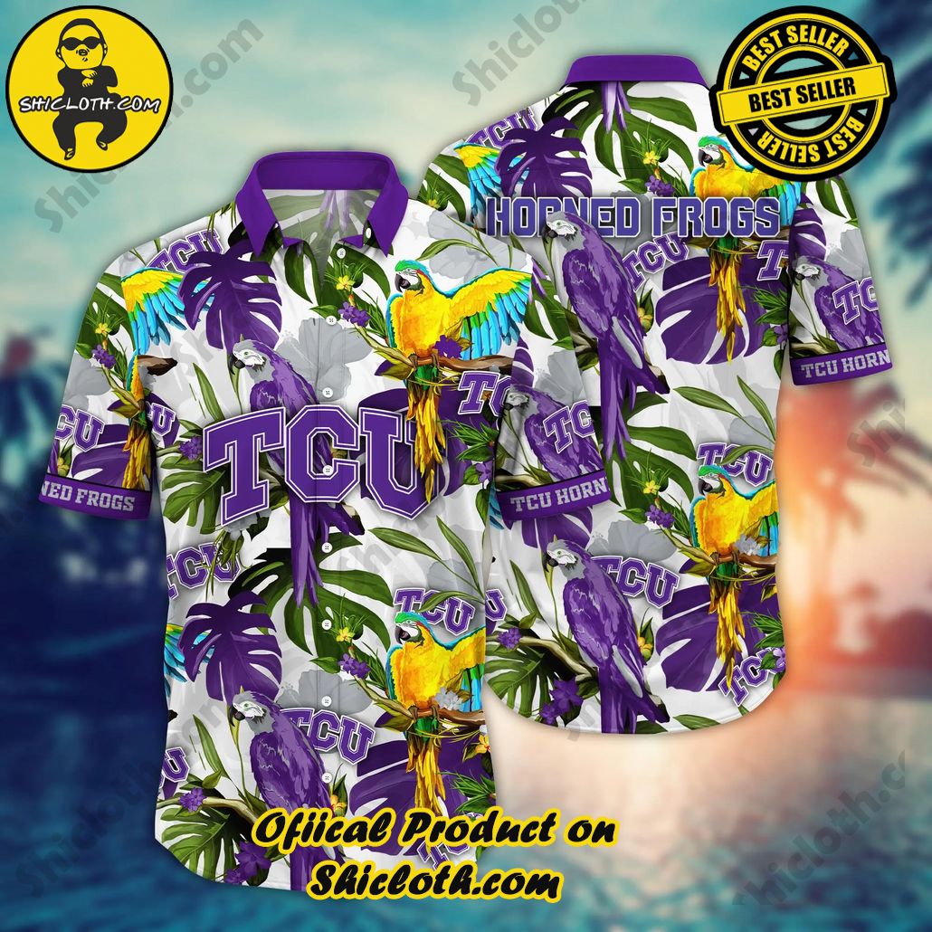 Tcu Horned Frogs NCAA Hawaiian Shirt Ocean Wavestime Aloha Shirt