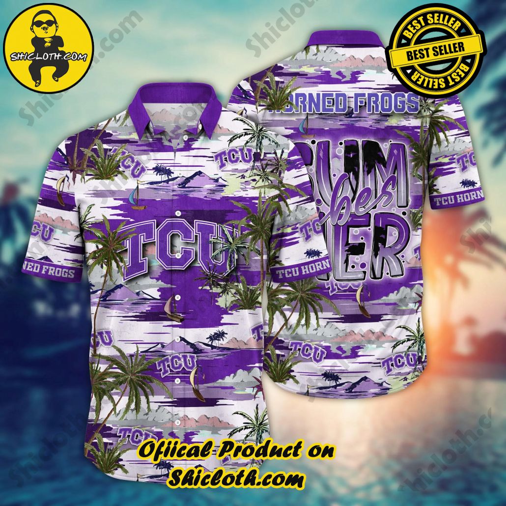 TCU Horned Frogs | NCAA1 Flower Hawaii Shirt For Fans, Summer Football Shirts