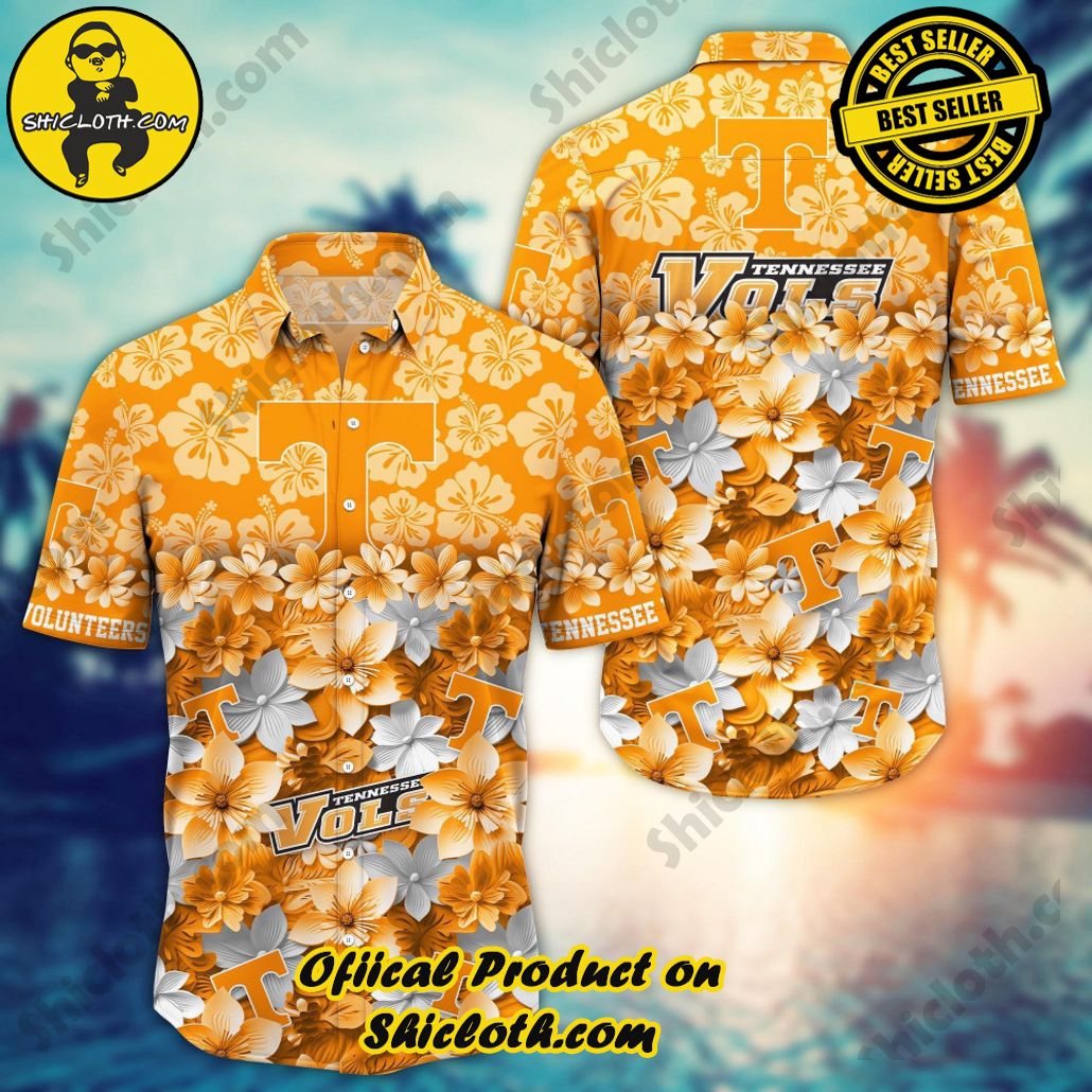 Tennessee Volunteers NCAA2 Flower Hawaii Shirt And Tshirt For Fans, Summer Football Shirts