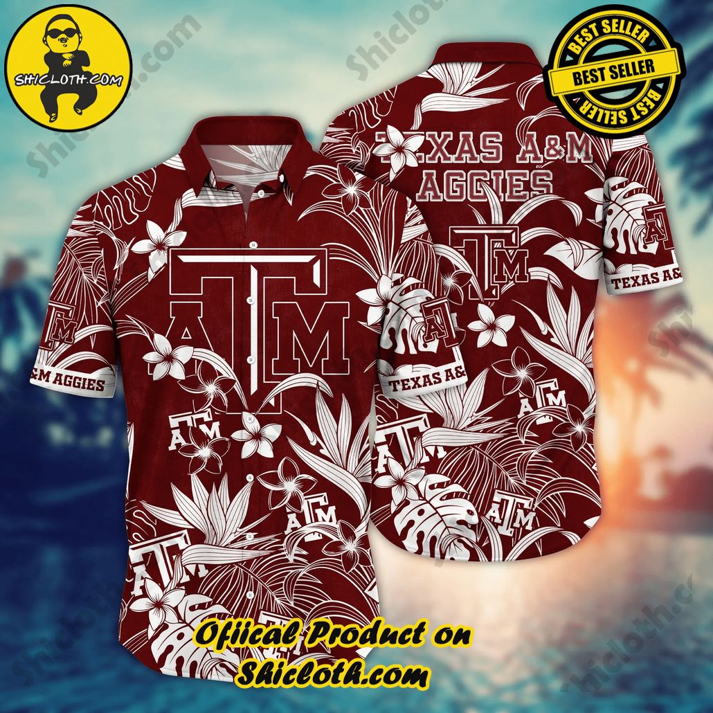 Texas A&Amp;M Aggies NCAA Hawaiian Shirt Water Sportstime Aloha Shirt