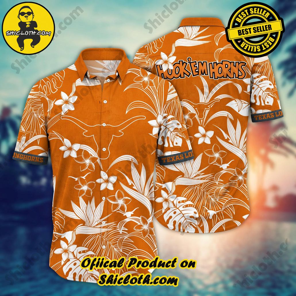 Texas Longhorns NCAA Hawaiian Shirt Sandalstime Aloha Shirt
