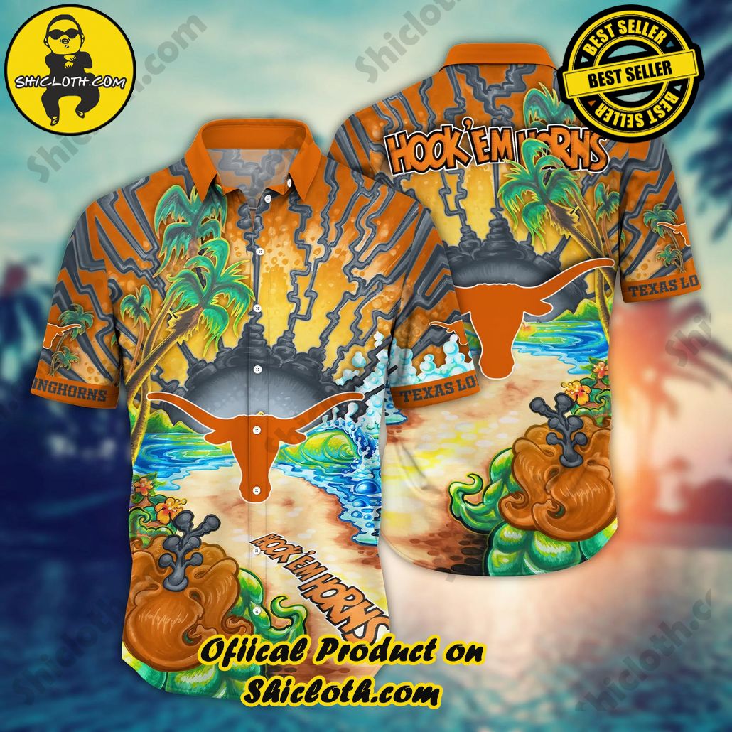 Texas Longhorns NCAA Hawaiian Shirt Solsticetime Aloha Shirt