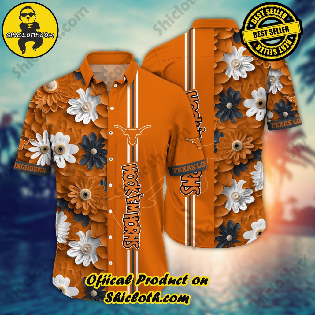 Texas Longhorns NCAA2 Hawaiian Shirt Trending Summer. Gift For Fan