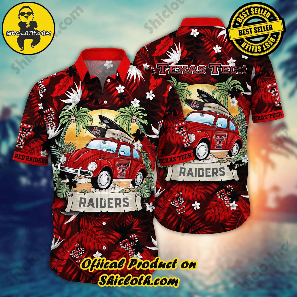 Texas Tech Red Raiders NCAA Hawaiian Shirt Breaktime Aloha Shirt