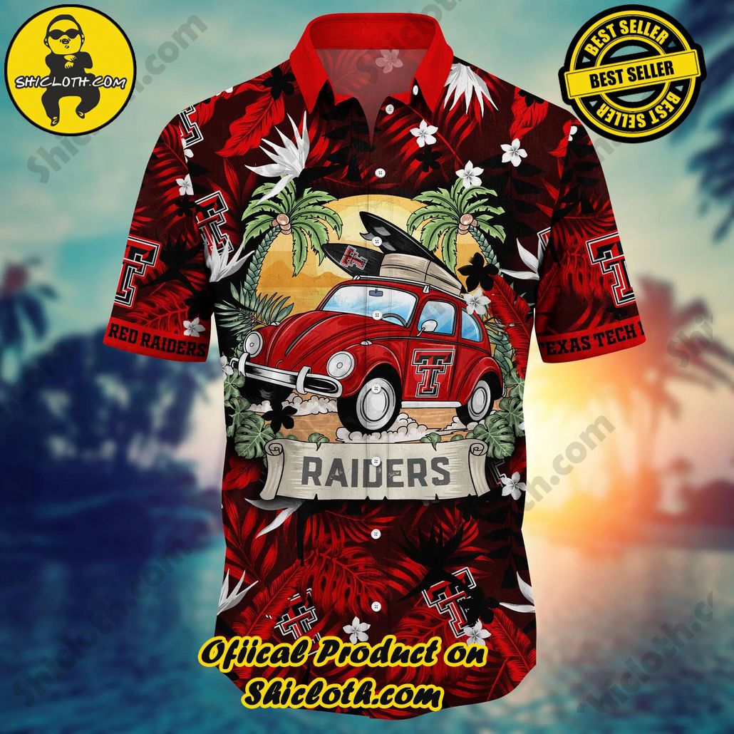 Texas Tech Red Raiders NCAA Hawaiian Shirt Breaktime Aloha Shirt 2 Texas Tech Red Raiders NCAA Hawaiian Shirt Breaktime Aloha Shirt - Image 2