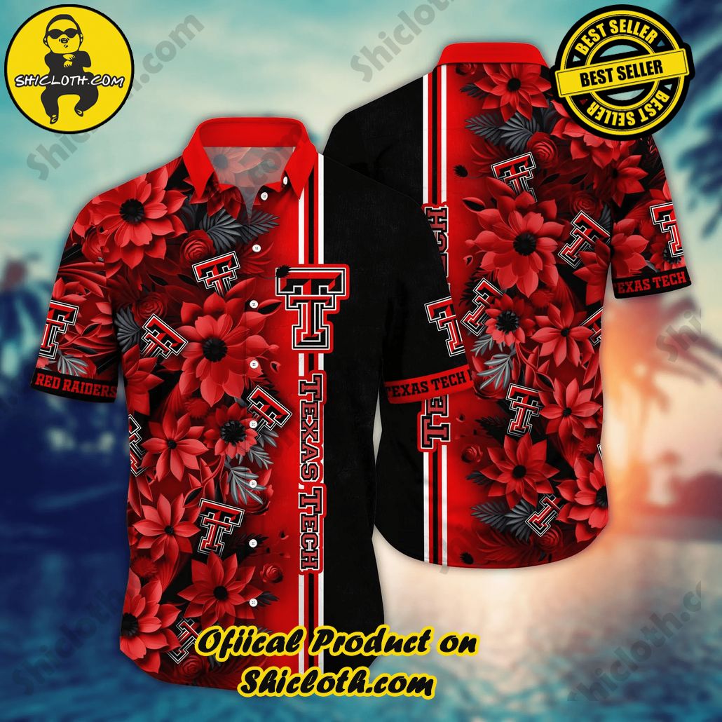 Texas Tech Red Raiders NCAA Hawaiian Shirt Custom Hot Season Aloha Shirt
