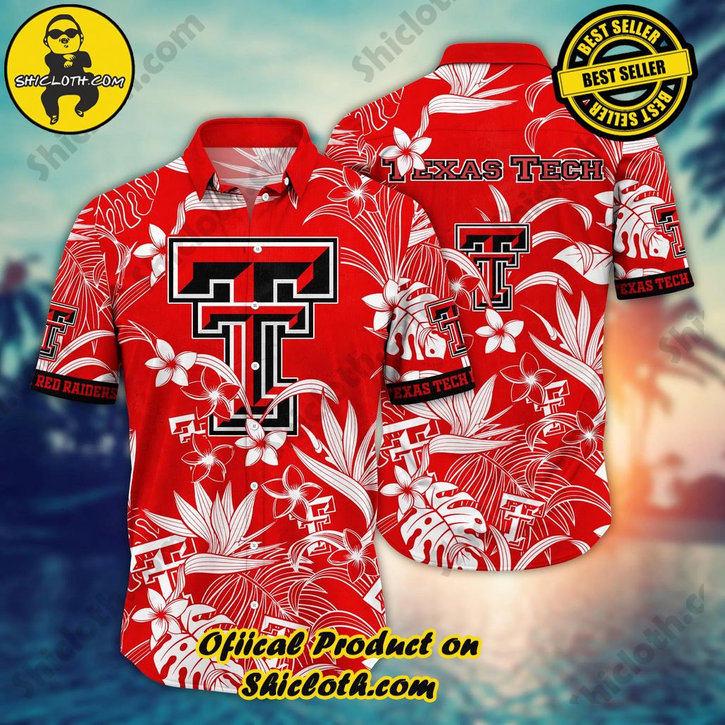 Texas Tech Red Raiders NCAA Hawaiian Shirt Parasolstime Aloha Shirt