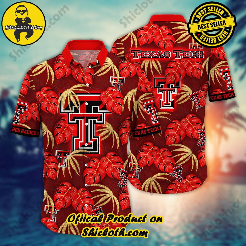 Texas Tech Red Raiders NCAA Hawaiian Shirt Warm Breezes Aloha Shirt