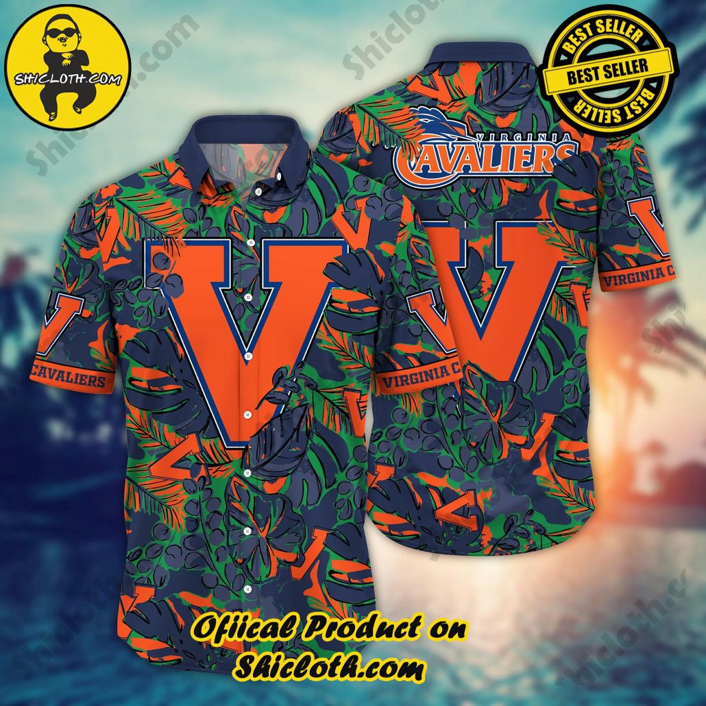 Virginia Cavaliers NCAA Hawaiian Shirt Sea Breeze Aloha Shirt