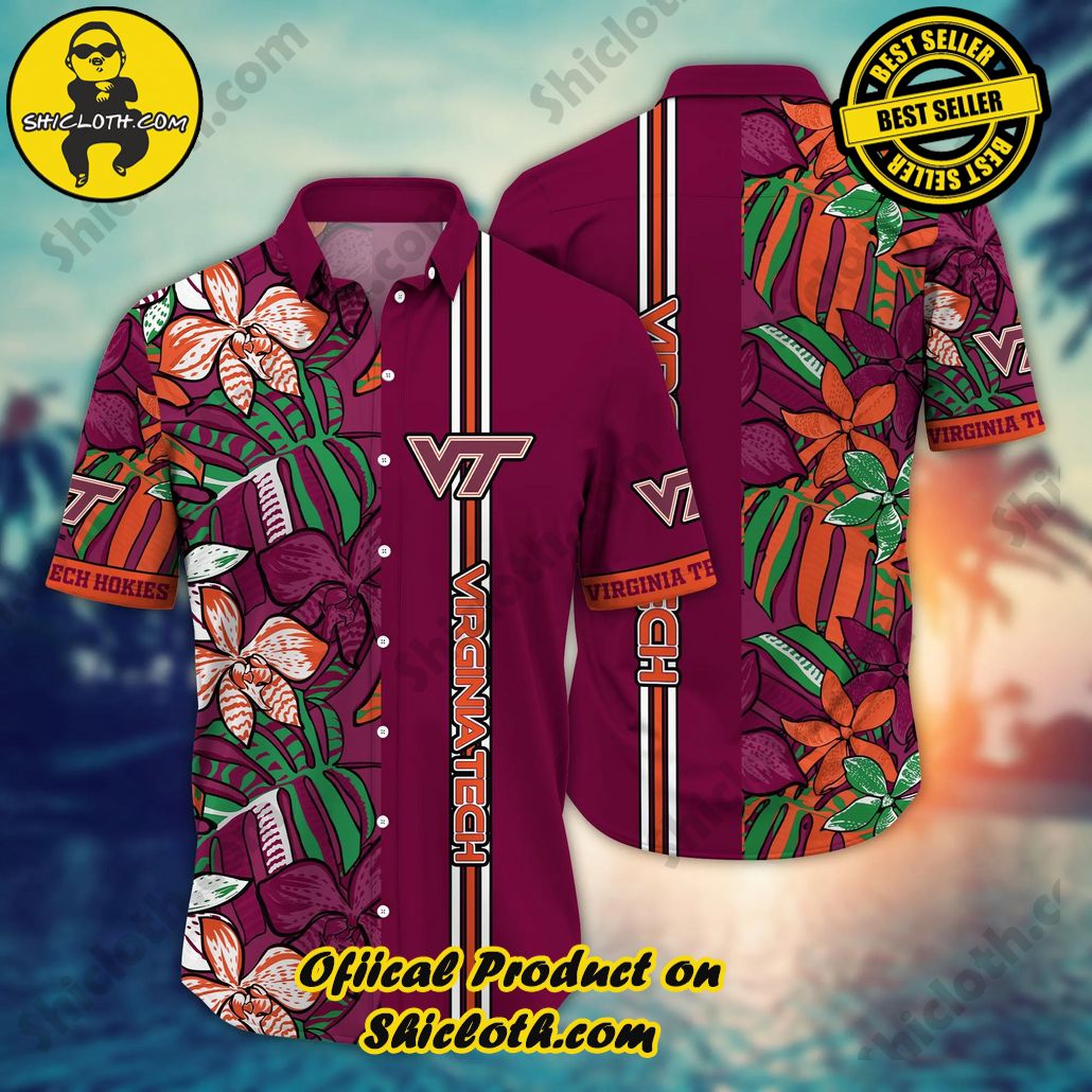 Virginia Tech Hokies NCAA Hawaiian Shirt Solstice Aloha Shirt