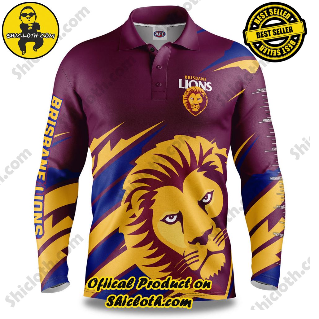 AFL Brisbane Lions Ignition Fishing Shirt