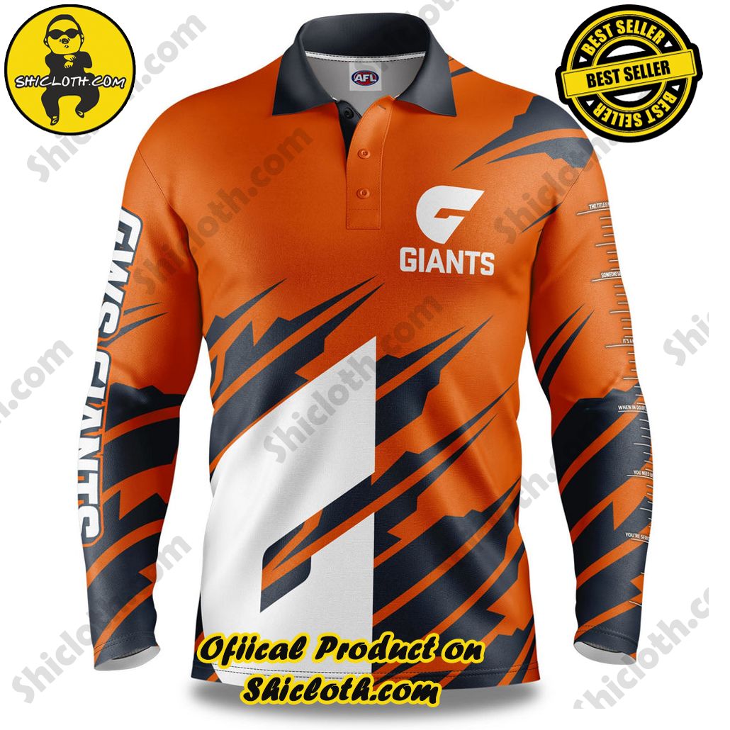 AFL GWS Giants Ignition Fishing Shirt