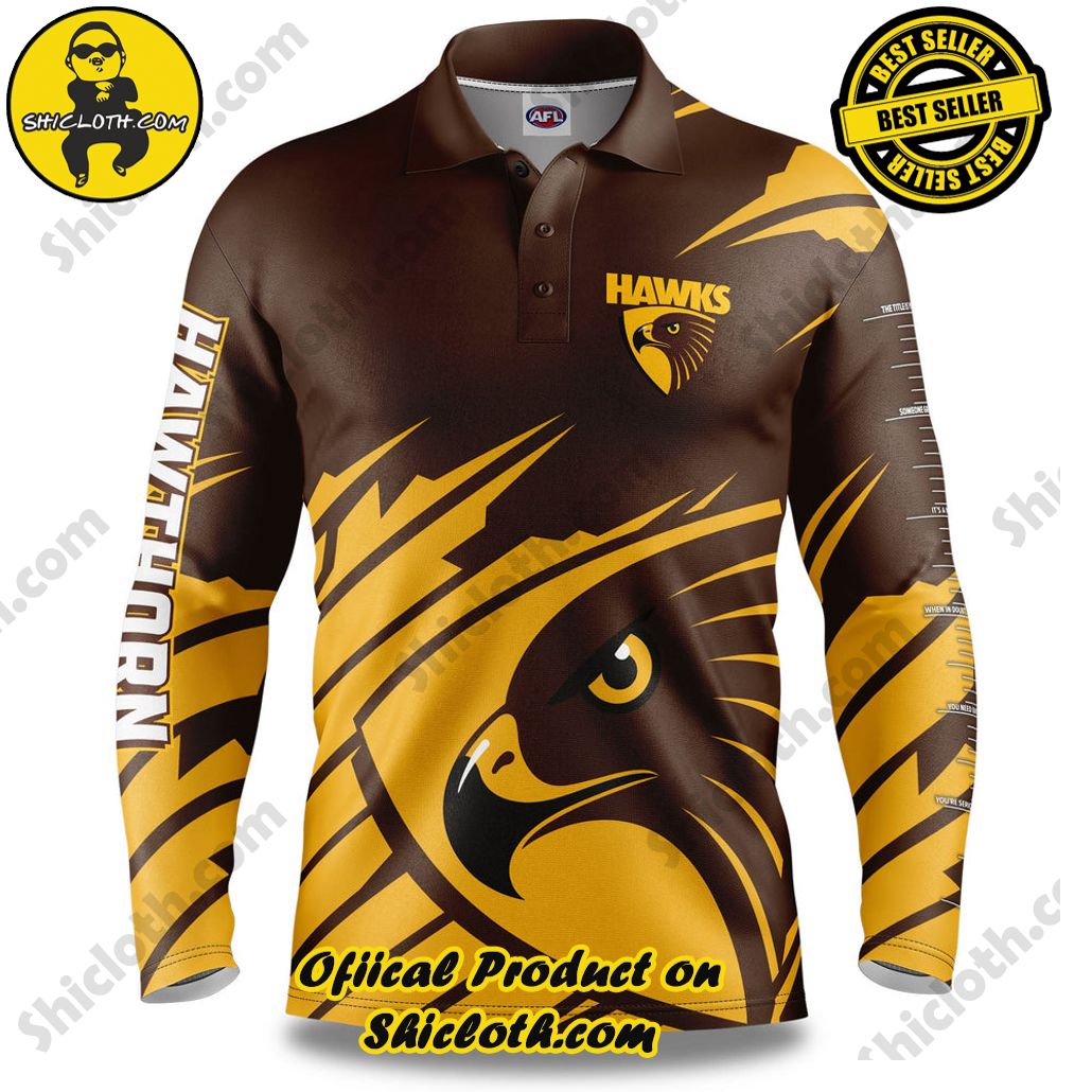 AFL Hawthorn Ignition Fishing Shirt