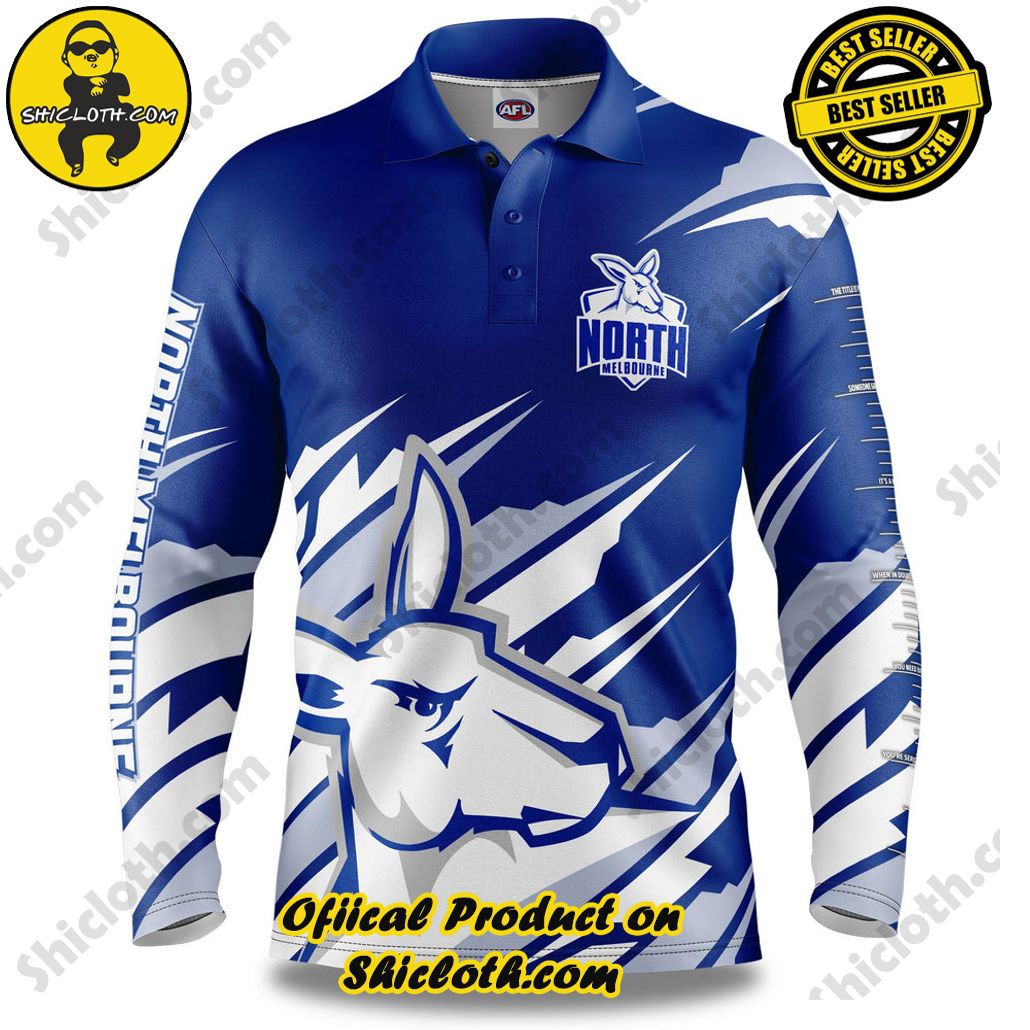 AFL North Melbourne Ignition Fishing Shirt