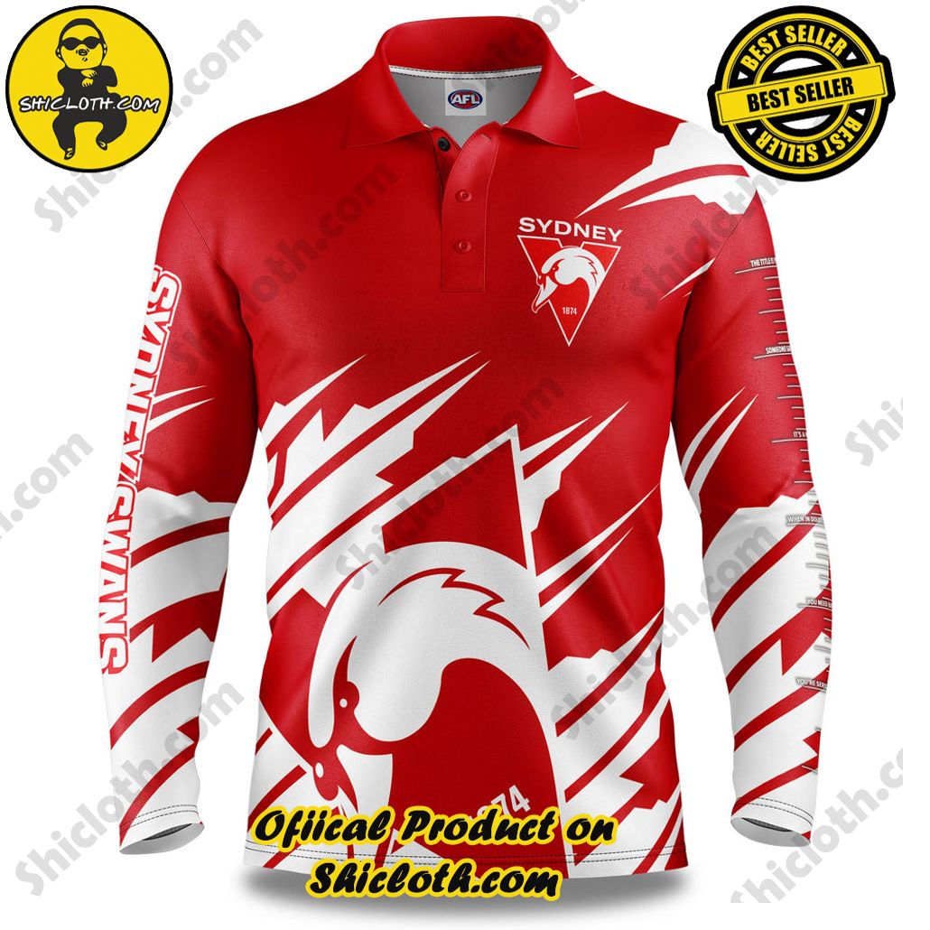 AFL Sydney Swans Ignition Fishing Shirt