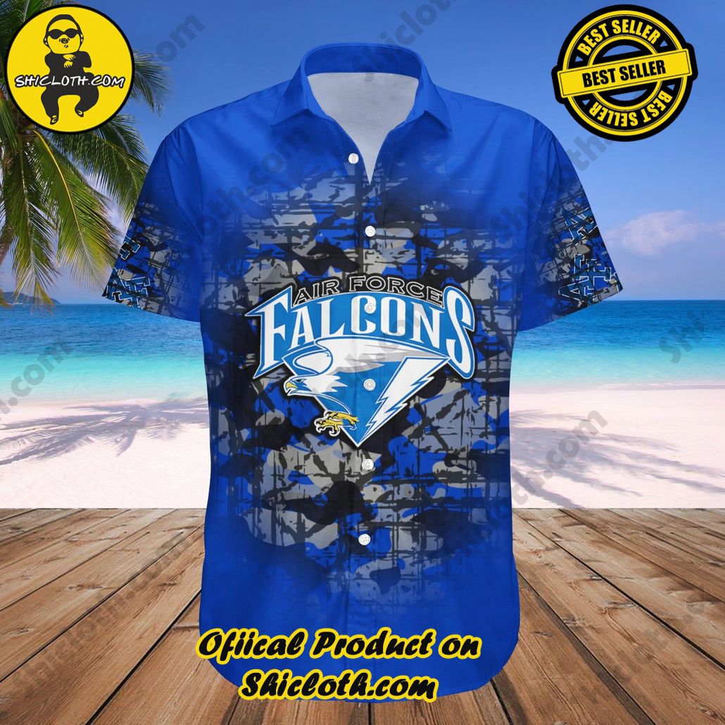 Air Force Falcons Hawaii Shirt Camouflage Vintage NCAA