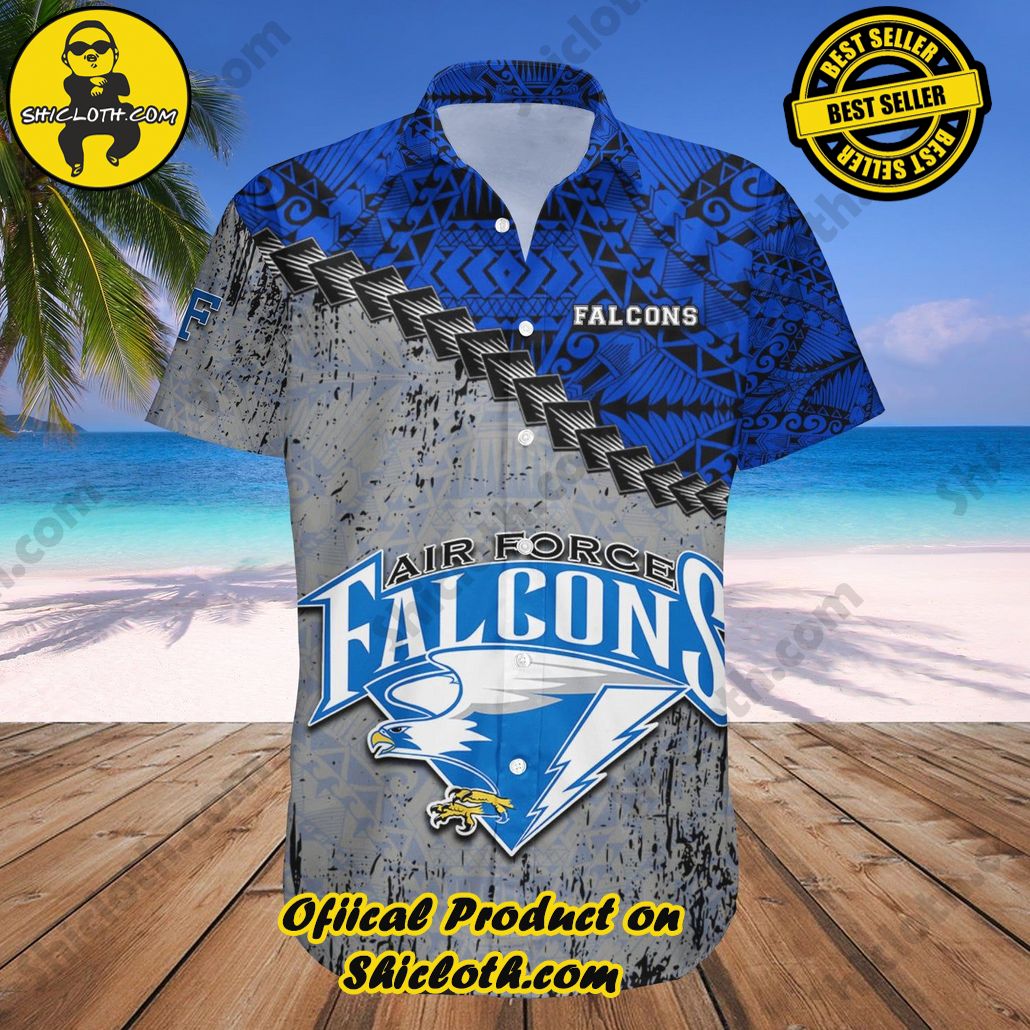 Air Force Falcons Hawaii Shirt Grunge Polynesian Tattoo NCAA