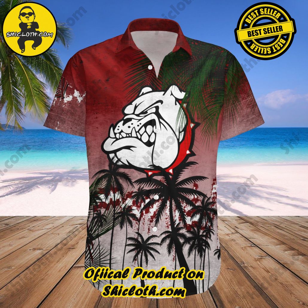 Alabama A&M Bulldogs Hawaii Shirt Coconut Tree Tropical Grunge NCAA