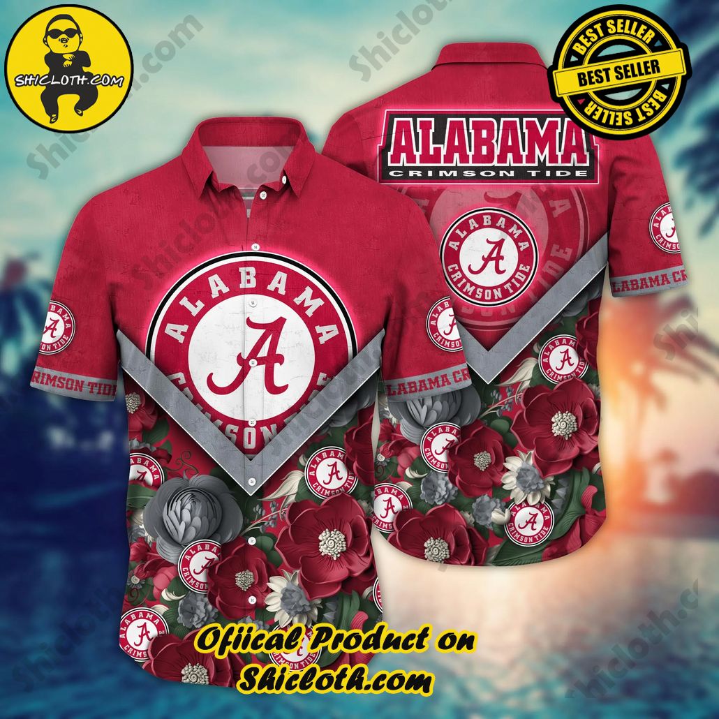 Alabama Crimson Tide NCAA Hawaiian Shirt Custom Beach Days Aloha Shirt