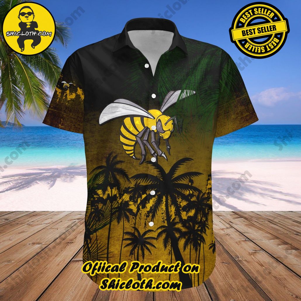 Alabama State Hornets Hawaii Shirt Coconut Tree Tropical Grunge NCAA