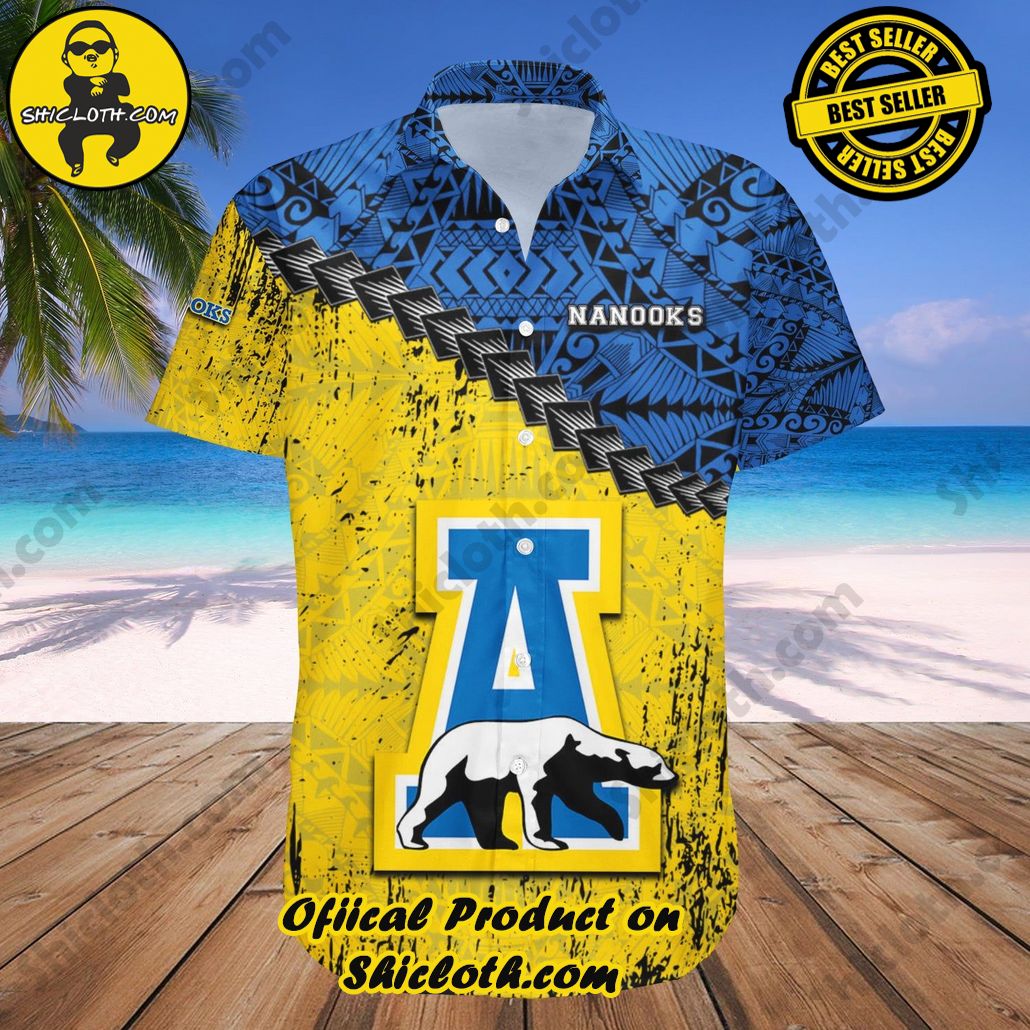 Alaska Nanooks Hawaii Shirt Grunge Polynesian Tattoo NCAA