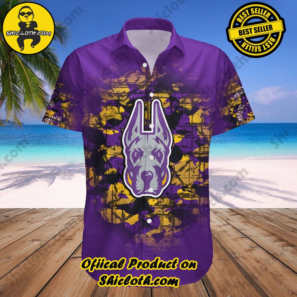 Albany Great Danes Hawaii Shirt Camouflage Vintage NCAA