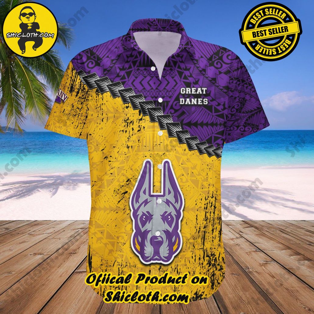 Albany Great Danes Hawaii Shirt Grunge Polynesian Tattoo NCAA