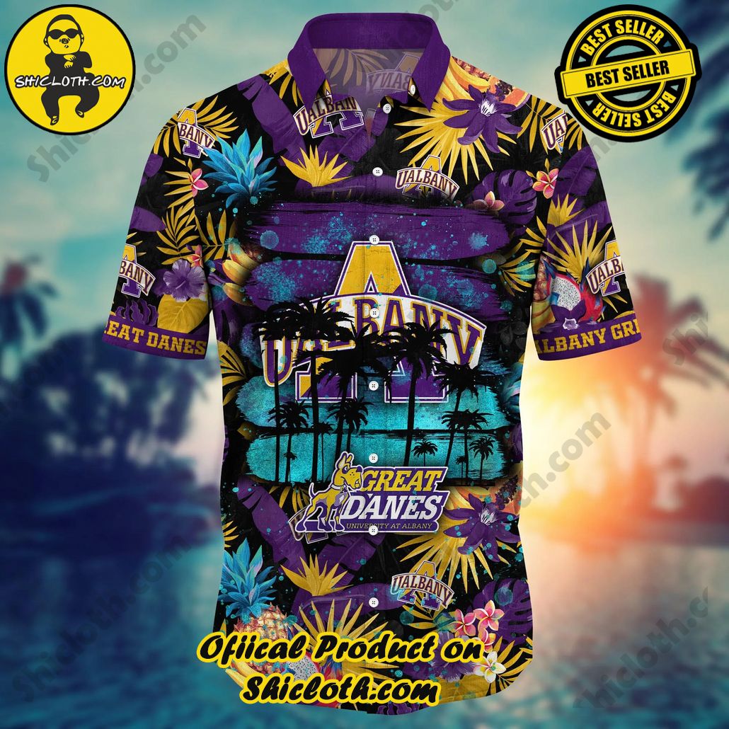 Albany Great Danes NCAA Hawaiian Shirt Fresh Mowed Lawnstime Aloha Shirt Albany Great Danes NCAA Hawaiian Shirt Fresh Mowed Lawnstime Aloha Shirt