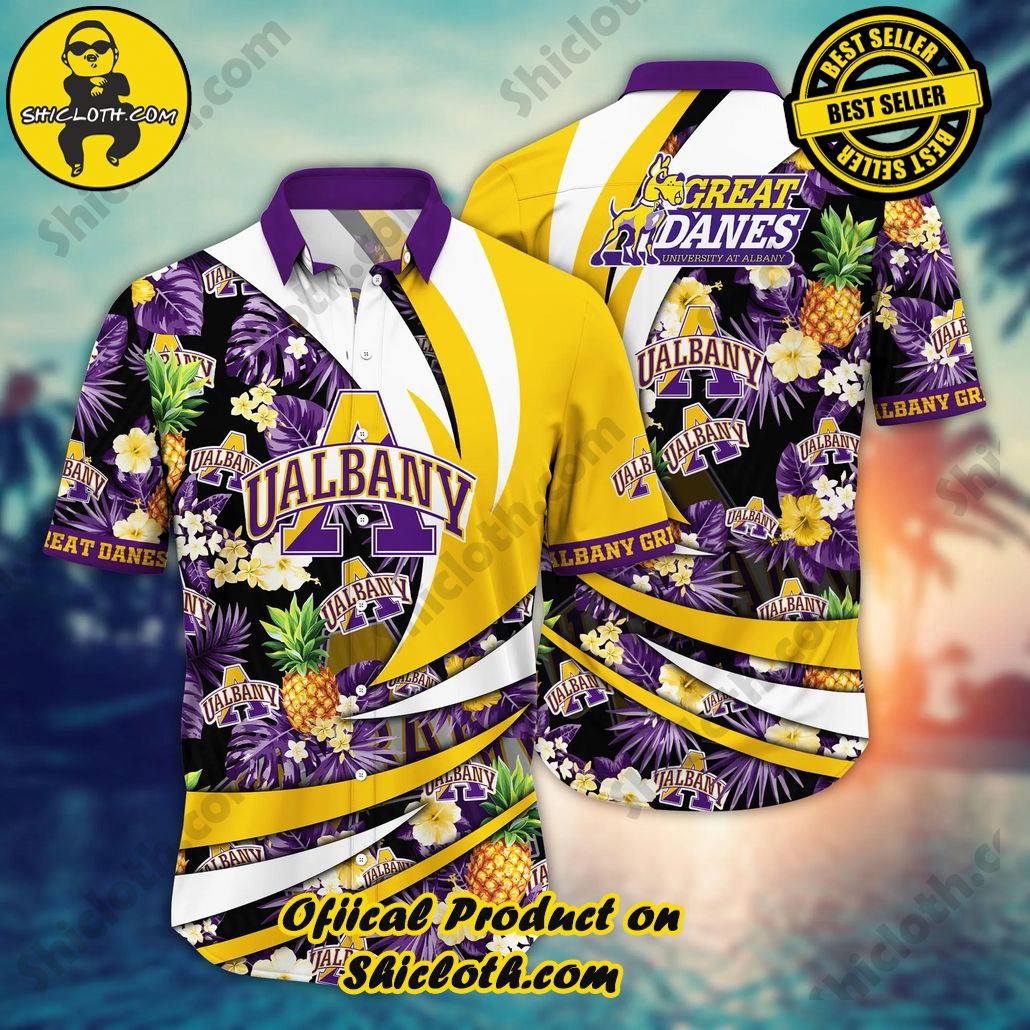 Albany Great Danes NCAA Hawaiian Shirt Midsummer Aloha Shirt