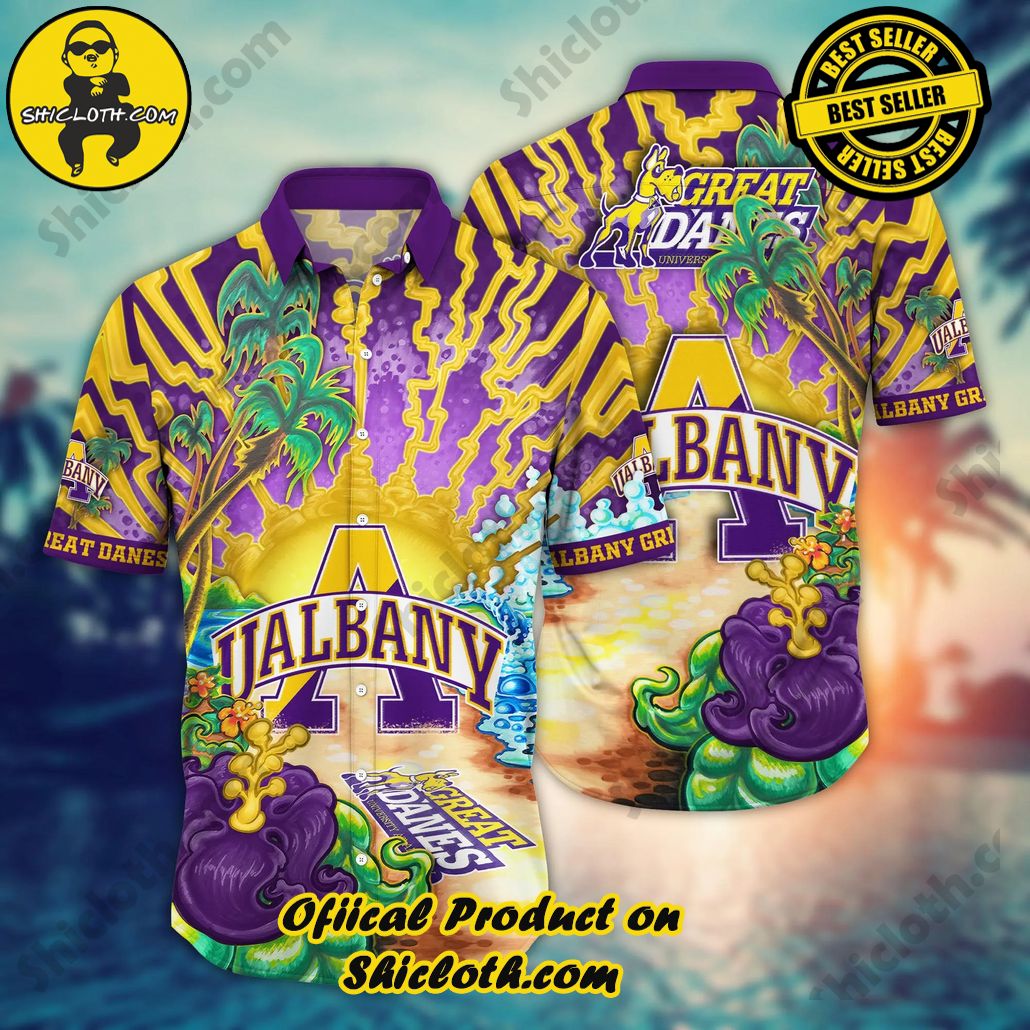 Albany Great Danes NCAA Hawaiian Shirt Solsticetime Aloha Shirt