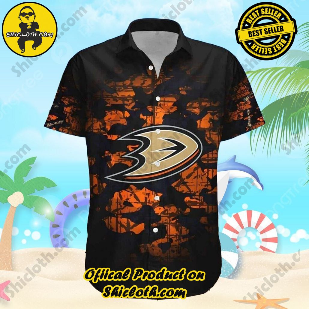 Anaheim Ducks Hawaiian Shirt Ideal Hockey Fan Gift