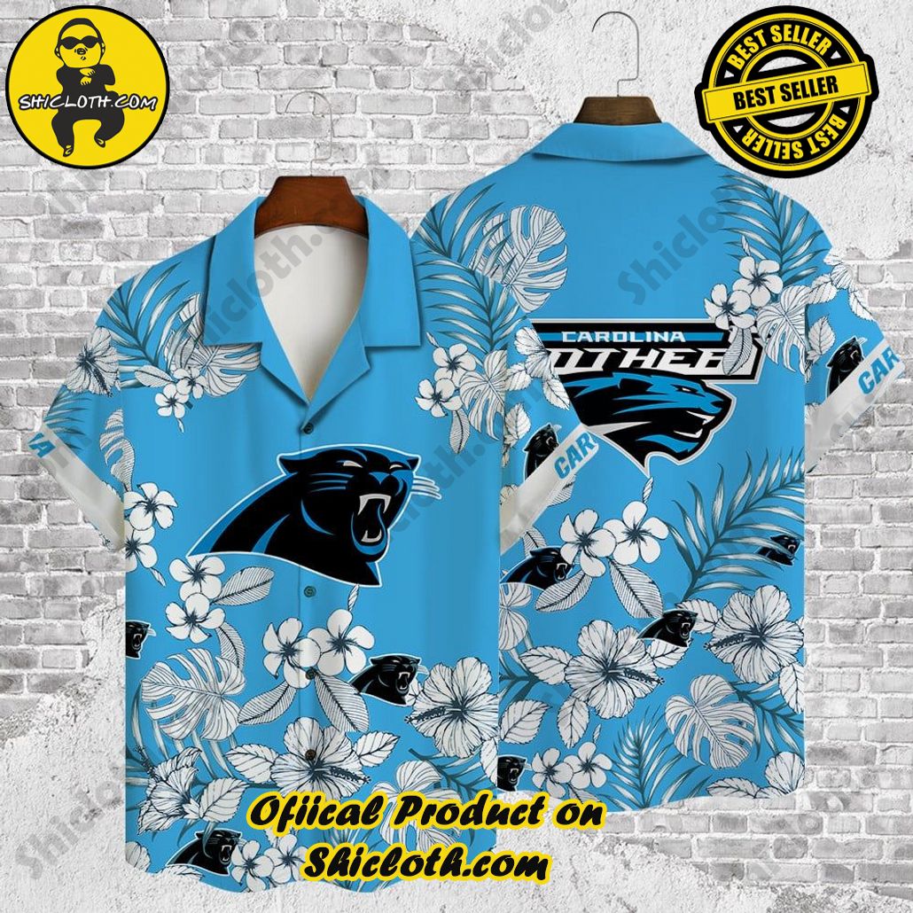 Aop Hawaiian Shirt for Carolina Panthers Fans