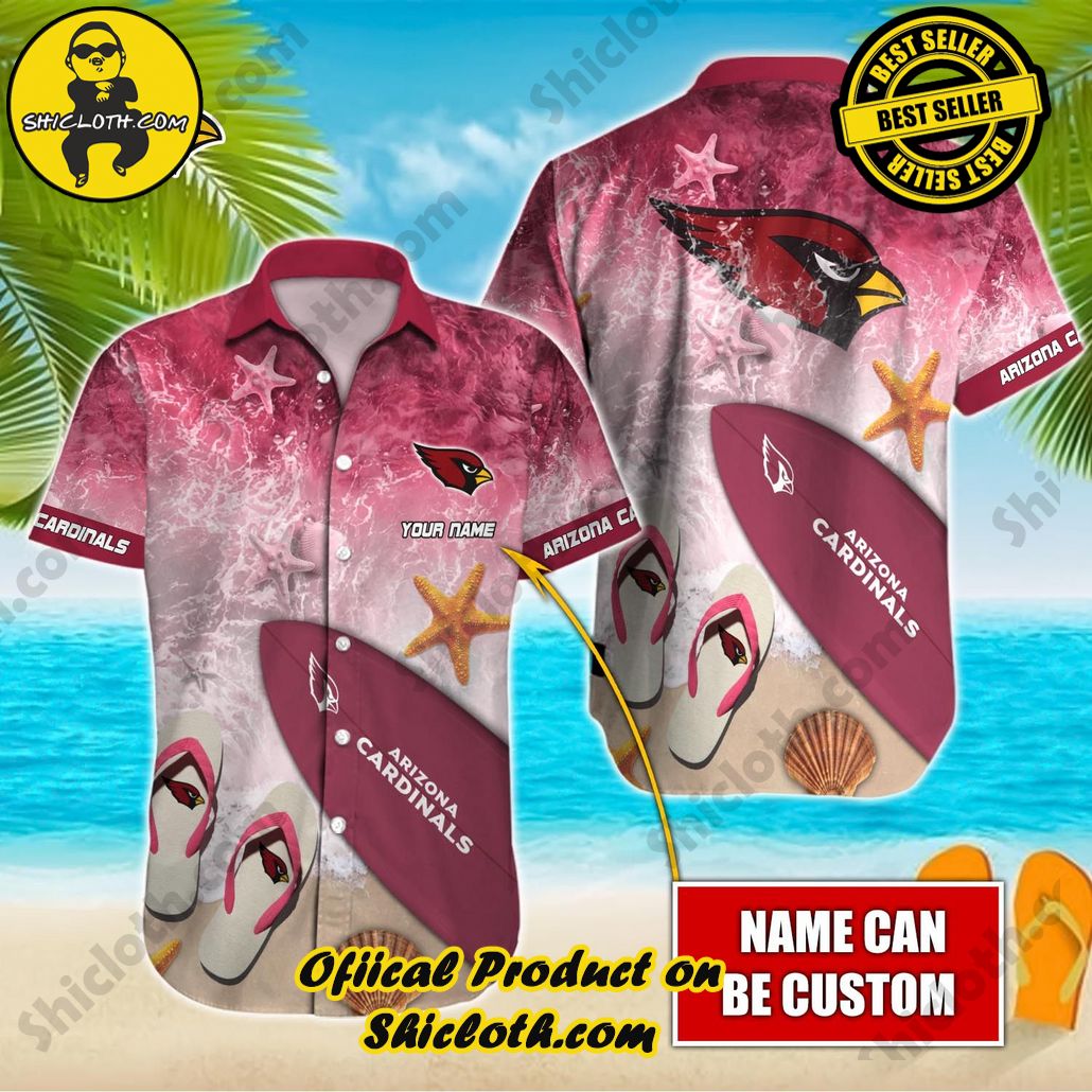 Arizona Cardinals Custom Name Hawaiian Shirt