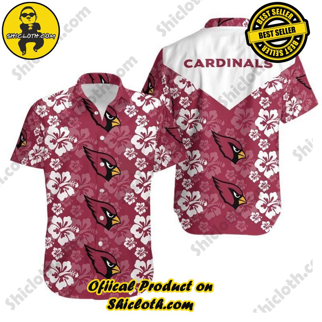 Arizona Cardinals Flowers Hawaii Shirt And Shorts Summer Collection H9