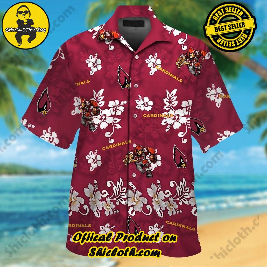 Arizona Cardinals Hawaiian Elegance Short Sleeve Tropical Unique Shirt