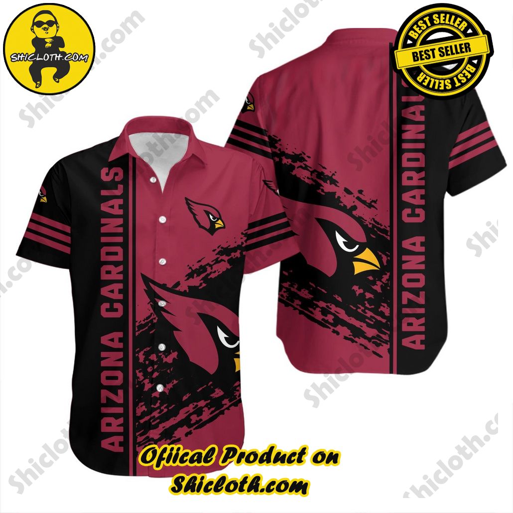 Arizona Cardinals Hawaiian Shirt Quarter Style NFL