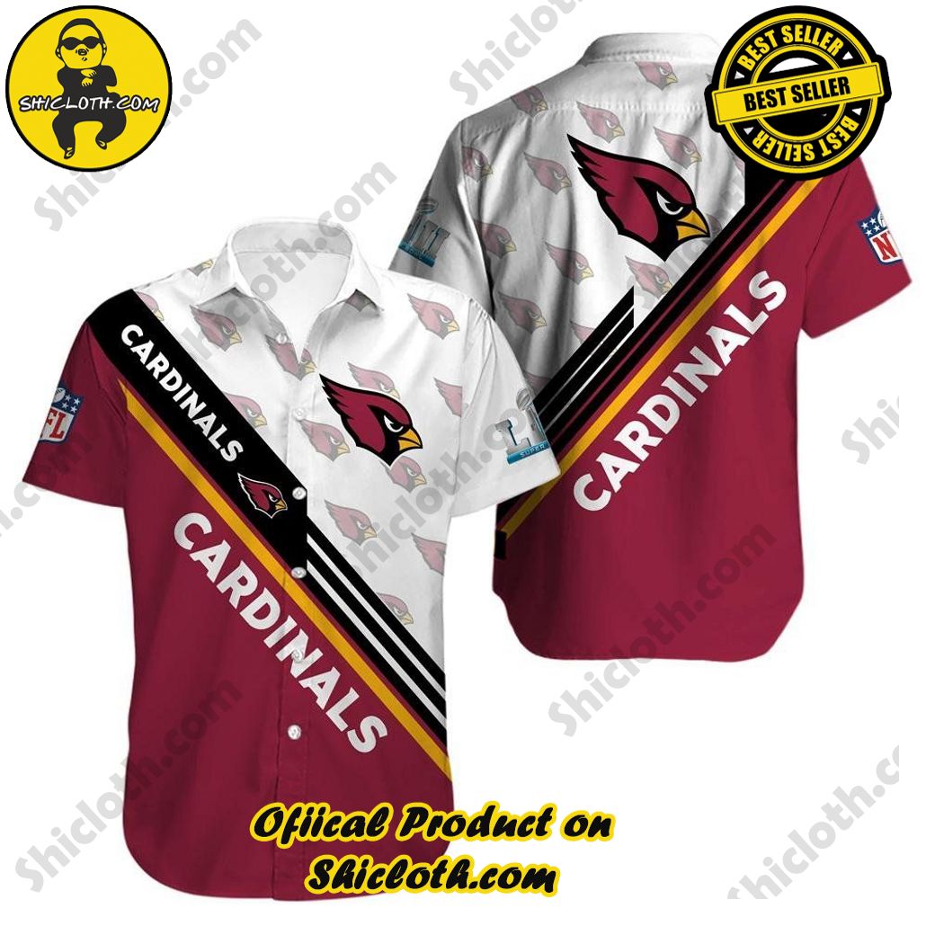 Arizona Cardinals Hawaiian Shirt Trendy Aloha Design 01, Cardinals Hawaiian Shirt Trendy Aloha Design 01