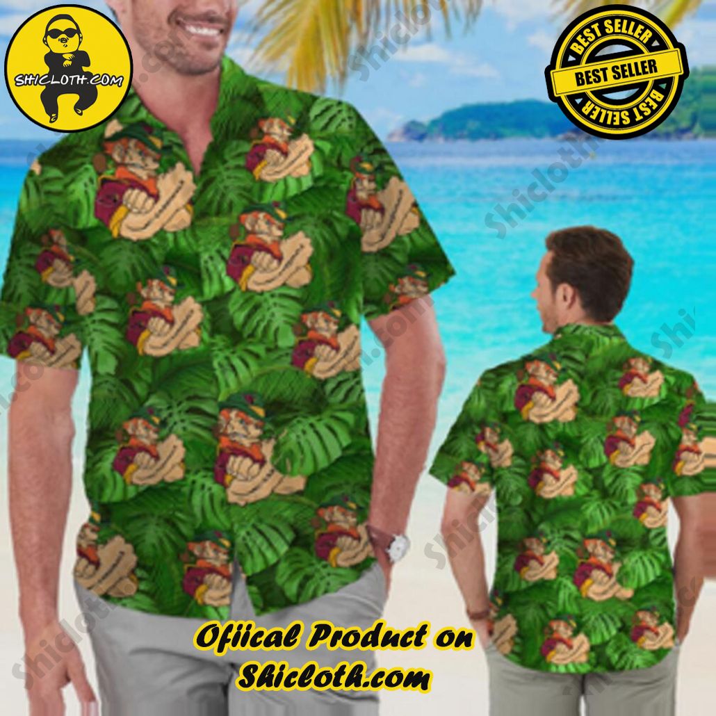 Arizona Cardinals Leprechaun St Patricks Day Button Up Hawaiian Shirt
